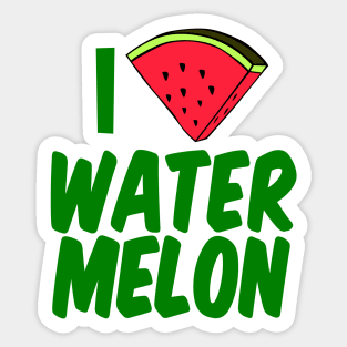 I Love Watermelon Sticker